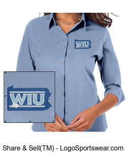 Ladies Superblend Untucked Shirt (embroidered) Design Zoom